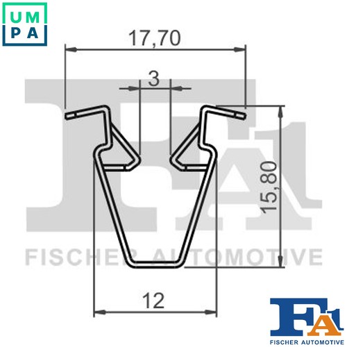 Clip trimprotection strip - clip,