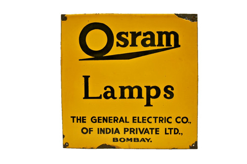 Vintage osram lamps enamel - osram,