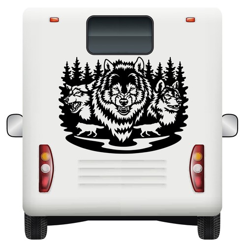 Car stickers wildlife wolf - stickers,