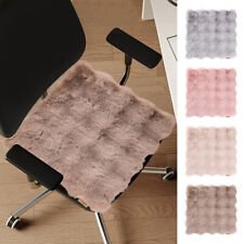 Ultra Fluffy Faux Fur Dining Chair Seat Cushion Pad Plush Rug Carpet Cushion Mat