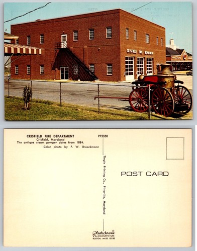 Crisfield fire dept 1884 - crisfield,