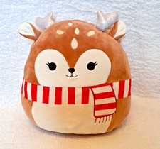 Squishmallows Reindeer with scarf 12" Christmas