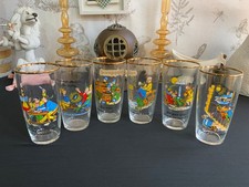 6 Vintage Beer Glass German