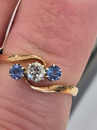 Vintage diamond sapphire - vintage, &