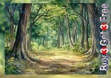 Forest Path Watercolor 5"x7"