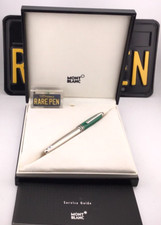 MONTBLANC 145 Chopin NIKOLAI I MALACHITE PLATINUM FOUNTAIN PEN 18K M nib NEW