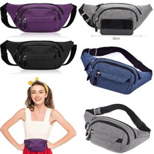 Unisex Waist Bum Bag Men Women Fanny Pack Travel Holiday Money Belt Pouch Wallet