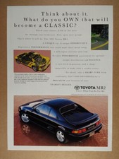 1995 Toyota MR2 black car photo vintage print Ad