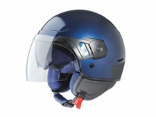 Piaggio PJ Jet Blue Open Face ABS Motorcycle Crash Helmet New