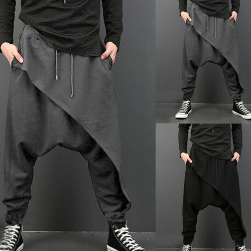 Men harem casual baggy drop - men's,