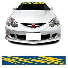 Swedish Flag Colour Funny Race Car Windscreen Sunstrip Banner Visor Sticker