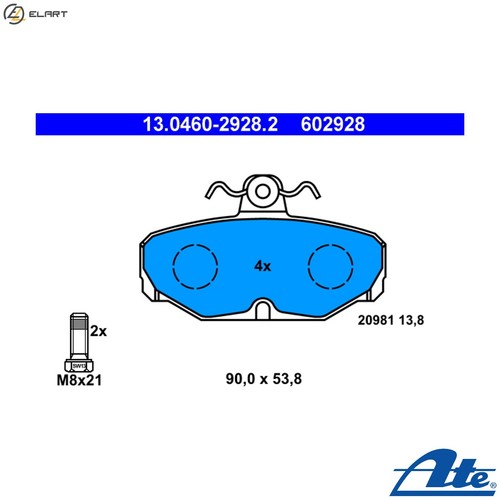 Brake pad set disc - brake,