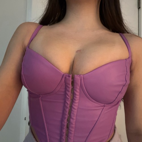 Fashion nova leather - leather, bustier