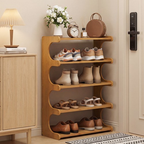 Wooden shoe rack - shoe, shelf