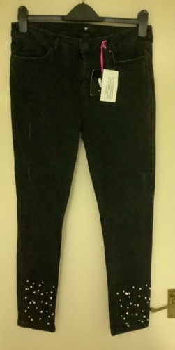 Very black jeans with jewel - very,