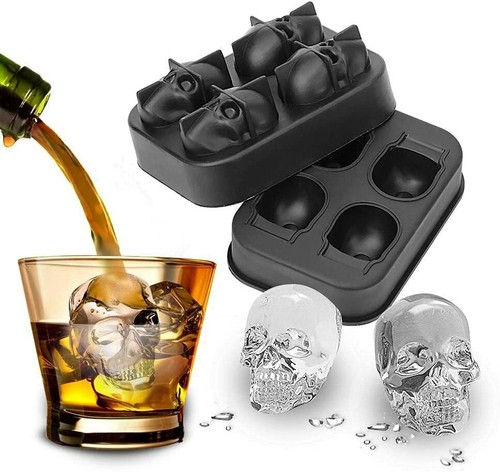 Silicone skull ice cube - ice,