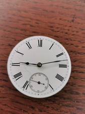 1877 Waltham Crescent Garden Pocket Watch Movement/Dial/Hands Working #P203
