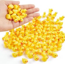50-500Pcs Mini Yellow Rubber Ducks Funny Cute Collection Resin Arts & Crafts