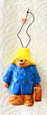 Vintage Paddington Bear W/Suitcase Eden Toys 1978 Christmas Ornament