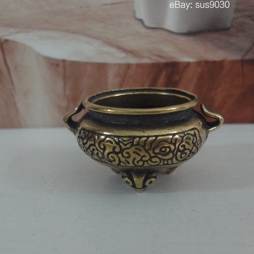 Small brass three - three, incense