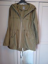 Ladies Khaki Thin Parka Style