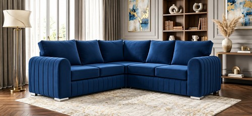 Large corner blue lily - corner,