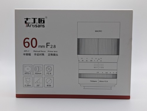 7artisans 60mm macro lens - f2.8,