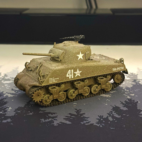 Sherman military tank model - military,