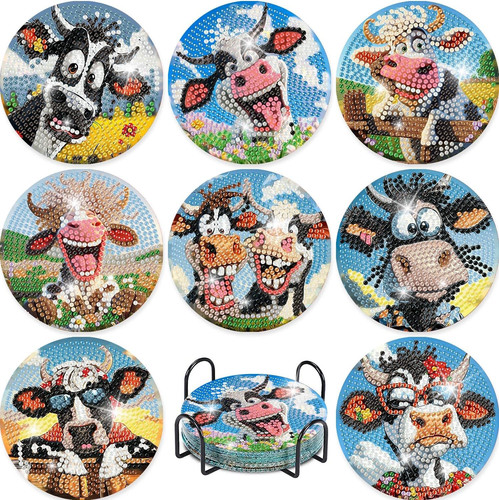 Pcs cow diamond - pcs, painting