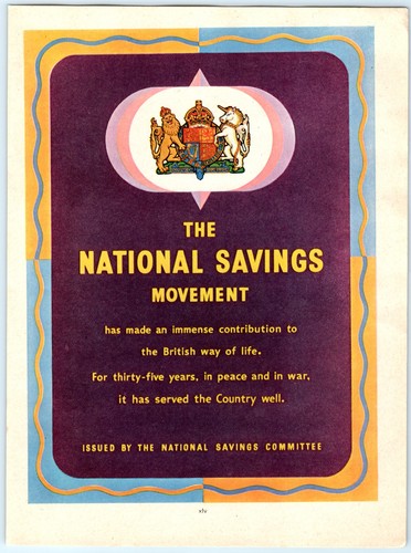 National savings movement - savings,