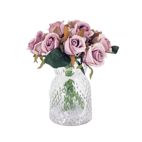 Pink rose bud artificial - bud,