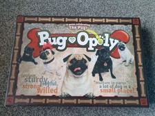 Pugopoly Pug Dog Board Game Late For The Sky Complete
