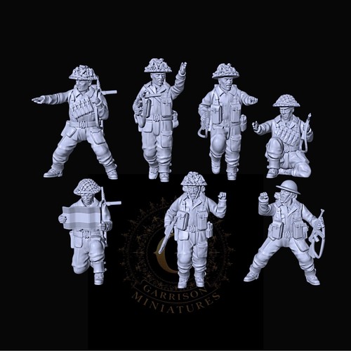 British infantry ncos - infantry, x7