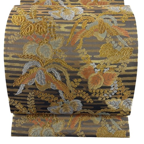 Obi silk kimono brown - obi,