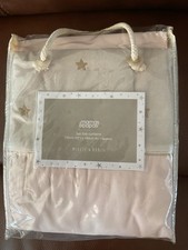 Mamas & Papas Millie & Boris Pink Tab Top Curtains 52” W X 63” D