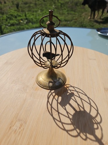 Vintage brass mini bird cage - mini,