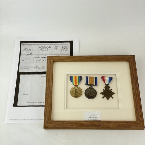 Ww1 medal trio - ww1, charles