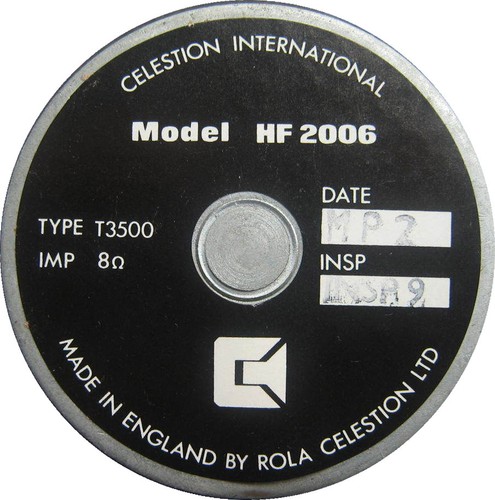Replacement diaphragm tweeter - replacement,
