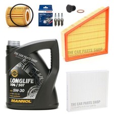 FOR VW POLO 1.2 PETROL MK5 FULL SERVICE KIT 5L MANNOL & FILTERS & PLUGS