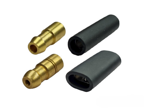 Brass bullet connectors - connectors, 4.7mm