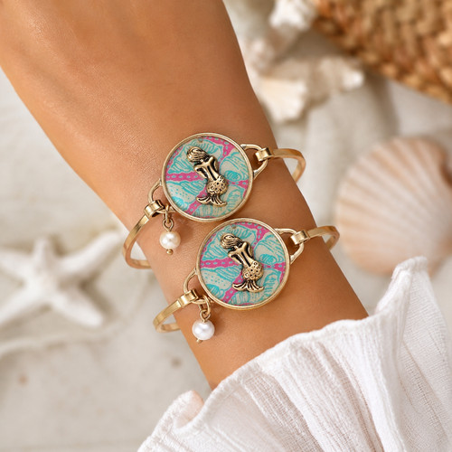2pcs mermaid hook bangle - mermaid,