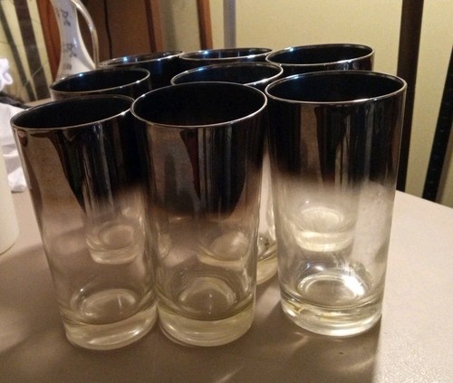 Vintage silver ombre highball - ombre,