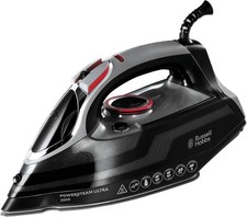 Russell Hobbs Power Steam Iron 3100W 210g Boost 70g Steam Ceramic Soleplate 350m