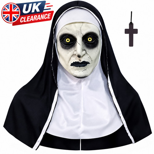 Horror scary nun mask latex - horror,