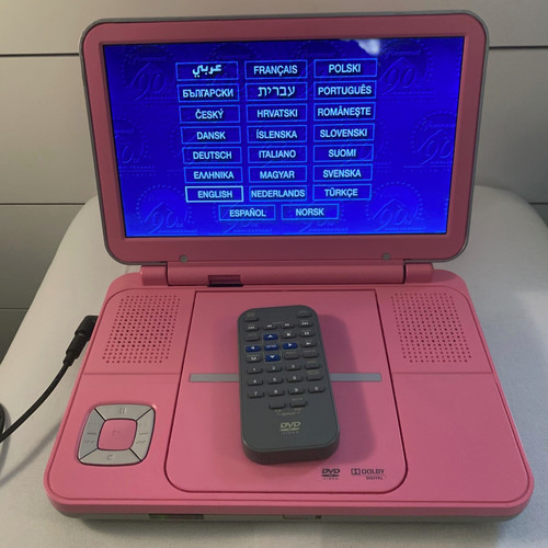 Bush pink portable dvd player - bush,