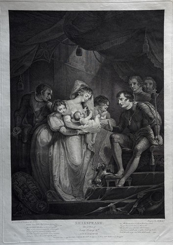 Antique shakespeare engraving - antique,