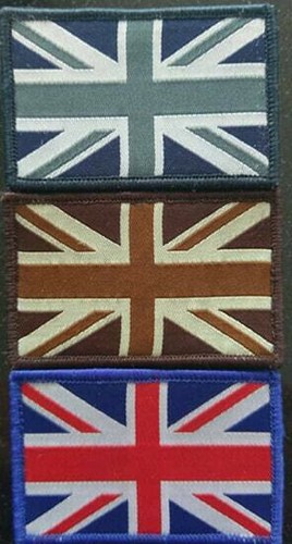 Union jack stick patch - patch,