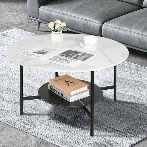 Large round marble coffee - large,