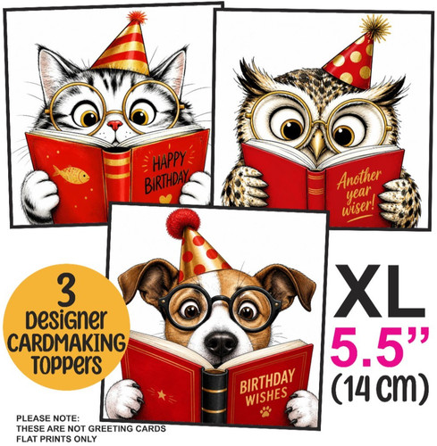 Book lovers card toppers - lovers,