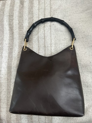 Gucci bamboo handle bag - bamboo,